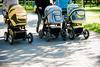 baby carriages - photo/picture definition - baby carriages word and phrase image